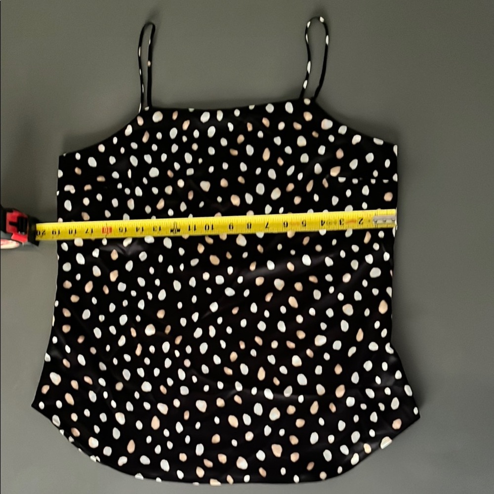 Ann Taylor Polka Dot/ Animal Print Spaghetti Strap Top